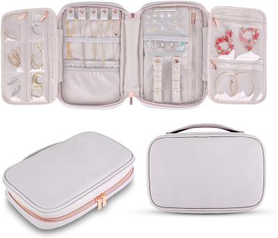 China Durable Travel Jewelry Organizer Large Capacity Case Packaging Jewelry Bag for sale