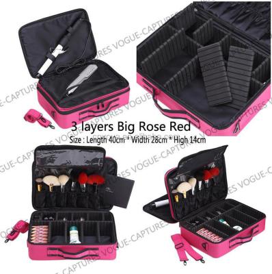 China Gift & Large Craft Makeup Bag Cosmetic Case Storage Handle Organizer Artist Travel Kit Bag Case for sale