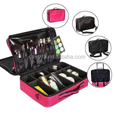 China Oxford Professional Separation Cosmetic Bag for sale