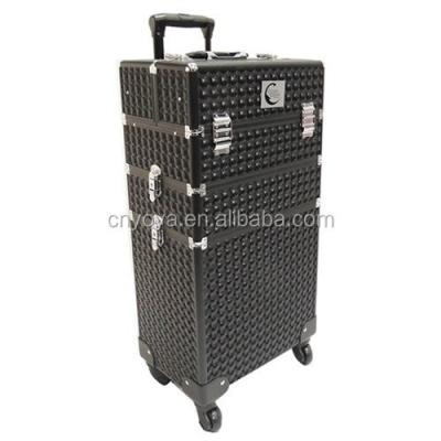 China PRO Waterproof 3in1 Makeup Trolley Rolling Case with LG Storage - Black Icecube Go where the pros go! for sale