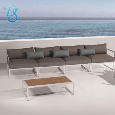 China Leisure Sale Pit Hotel Patio Balcony Garden Exposed Tube Sofa Set for sale