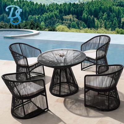 China Patio\garden\outdoor outdoor dining set\modern simple wicker hotel for sale