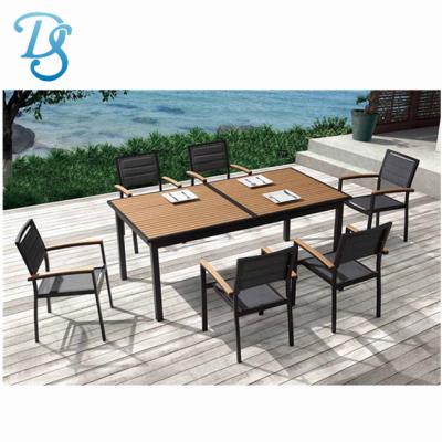 China Patio\garden\outdoor practical universal aluminum garden\hotel dining high quality normal table set for sale