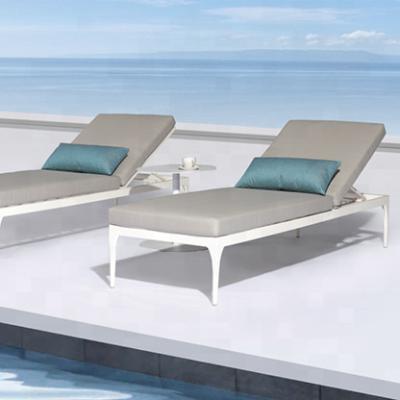 China Modern Aluminum Plastic Outdoor Sun Sofa Rattan Sofa Chair Water Proof Good Quality Hand Made Weaving Daybed for sale