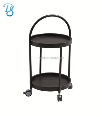 China Double Layer Outdoor Weather Furniture Garden Trolley Aluminum Crafts for sale