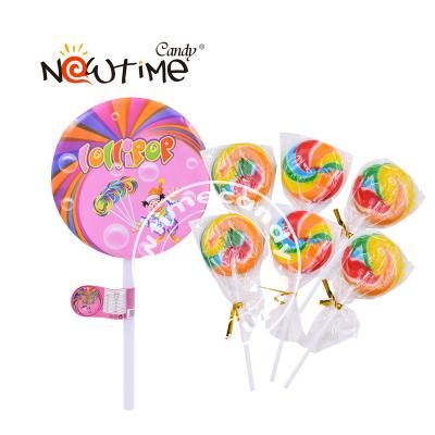 China 8pcs Natural Lollipop Candy In One Big Plastic Lollipop Candy Hot Selling Item for sale