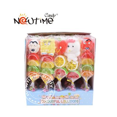 China Normal Assorted Form Jelly Lollipop Flavor for sale