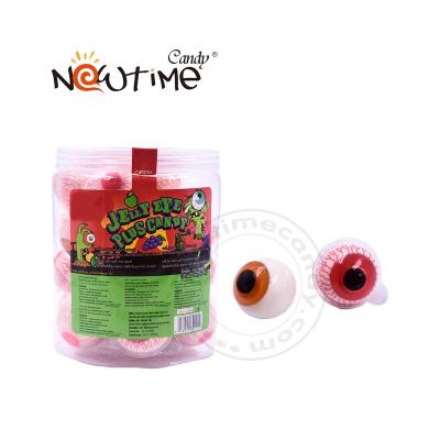 China Strawberry Jam Natural Filled Eyeball Gummy Candy for sale