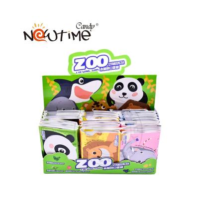 China Natural Cartoon Zoo Tablet Chewing Gum Candy for sale