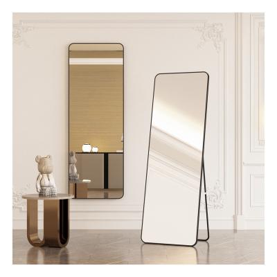 China Modern Best Selling Home Decor 2024 Aesthetic Bedroom Large Wall Bevelled Floor Dressing Decor Full Sized Standing Mirror for sale