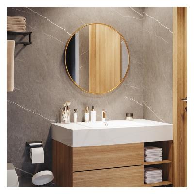 China Modern Hotel Home Decoration High Definition Round Smart Modern Adhesive Mirror Big Circle Bathroom Decorative Hanging Wall Mirror for sale