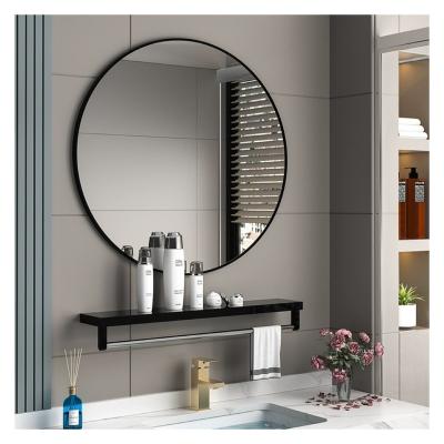 China Modern Aluminum Alloy Home Decor Large Gold Round Matel Frame Wall Mounted Big Circle Bathroom Hanging Mirror miroir espejos spiegel for sale