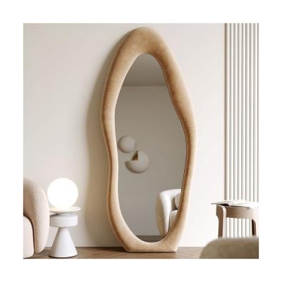 China Durable Custom Irregular Full Length Mirror Family Vintage Wall Floor Standing Mirror Nordic Clothing Store Mirror espejo spiegel miroir for sale