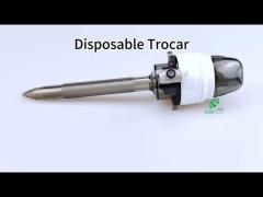 Surgery Optical Disposable Bladeless Trocar For Abdominal Puncture