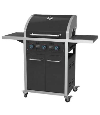 China Easily Assembled 3 Burner Gas Grill with LED Knob for sale