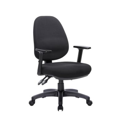 China (Height) Mid Function Adjustable Back Multi Chair With Seat Slider Ratchet Back Height Adjustment And PU Padded Adjustable Arms Office Chairs for sale