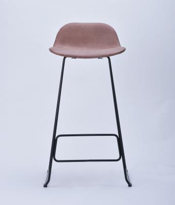 China Minimalist High Quality Kitchen Bar Stools Upholstered Seat With Backrest Chairs For Kitchen Bar Counter Chairs for sale