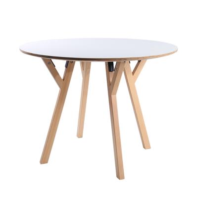 China Mobile modern wooden small round wooden small round office meeting table mobile conference room table for sale