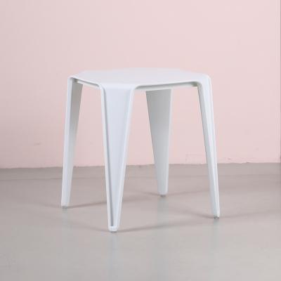 China Minimalist Outdoor White Outdoor Weatherproof Small Garden Chair Side Table Heavy Duty Outdoor Side Table for sale