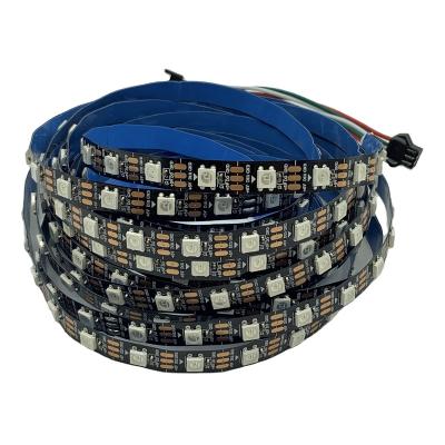 China Programmable Flexible Garden 5V 2812b 60SMD/M Addressable Light Controller Dreamcolor RGB Digital RGB Car Led Strip Light for sale