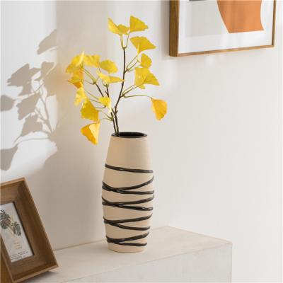 China Eco-Friendly Ceramic Decorative Glamorous Porcelain Indoor Vase Vintage Table Vase Ceramic Flower Vases To Art For Home Decor for sale