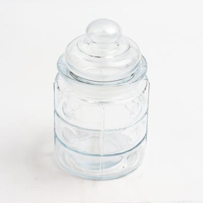 China Airtight Glass Freshness Preservation 280ml Spice Nuts Food Storage Jars Seal Glass Jar With Glass Lid for sale