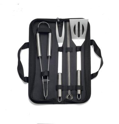 China Easily Cleaned Stainless Steel 8pcs BBQ Tool Kit BBQ Grilling Camping Outdoor Cooking Tools Kit Bbq Utensils Utensils Accessories for sale