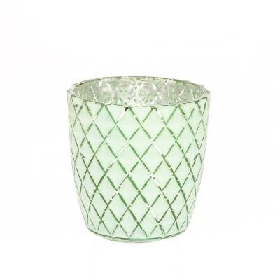 China Modern Wholesale Glass Candle Holder With Rope Handle Hurricane Glass Candle Holders for sale