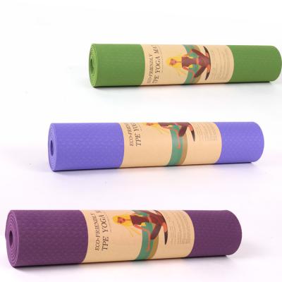 China Durable/Non-Slip Design Cheap Custom Printed Natural Wholesale Eco Friendly Rubber Pilates Band Yoga Mat for sale