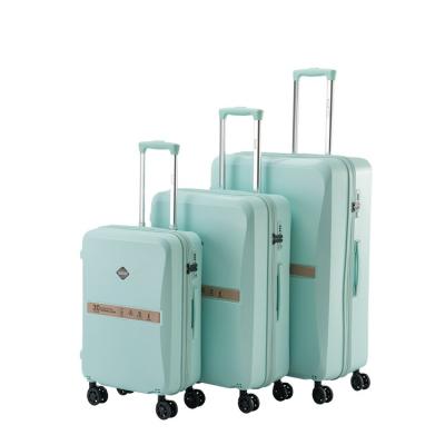 China 2022 bordo OEM/ODM 20/24/28 pp hardshell logo mala de viagem honeymoon pp high quality custom luggage sets hardshell suitcase for sale