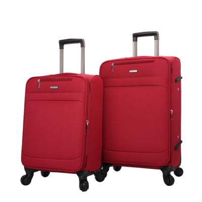 China 2022 gepack koffer-polyester honeymoon softside set set luxury fabric travel suit case luggage sets OEM/ODM wholesale for sale