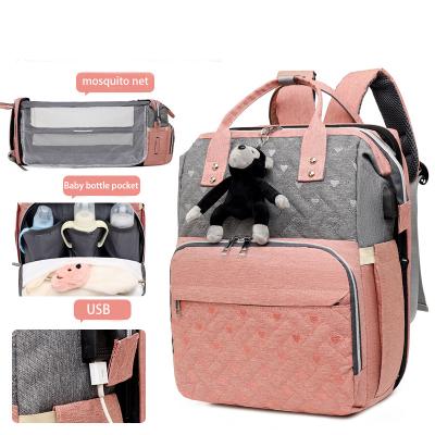 China With USB honeymoon wickeltasche wickeltasche 2022 wholesale baby bags set backpack OEM/ODM mom travel diaper bag diaper backpack for sale