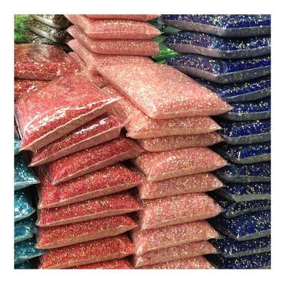 China Flatback HUANSHUANG 2/3/4/5/6mm Package Fix Flat Back Loose Crystal Stones Resin Rhinestones For Non-Hot Garment Decoration for sale