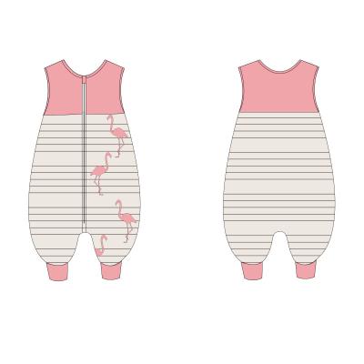 China Autumn And Winter Children's Sleeping Bag Baby Air Conditioning Clothes Flannel Breathable Home Clothes Baby Sleeveless Onesie Pajamas for sale