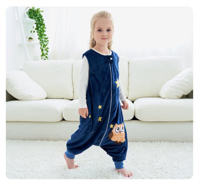 China Autumn and Winter Children's Sleeping Bag Baby Air Conditioning Clothes Breathable Flannel Pajamas for sale