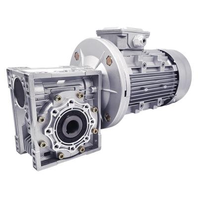 China Worm Wheel NMRV Series Worm Gear Speed ​​Reducer With 3ph 4 Pole 50 Hz Electric Motor 220V/380V/400V for sale