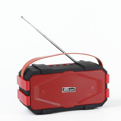 China No 2021 New Portable FM Radio Stereo Sound Outdoor Backup Portable FM Radio Solar Powered Tooth HD Charging Wireless Blue Speaker for sale