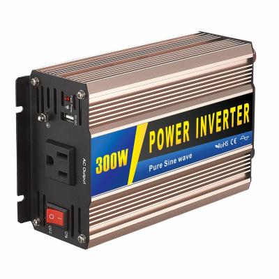 China 12v 24V 48V 120v dc to car pure sine wave ac 110v 120v ac 300w solar inverter for home energy system 24.5x11.2x6cm (LxWxH) for sale