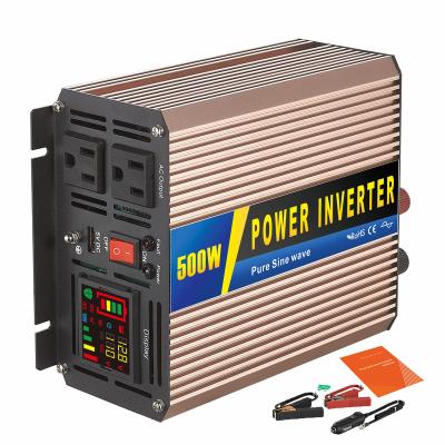 China 12V 24V 48V 110V 220V Pure Sine Wave Solar Power Inverter 500w with Good Price 24.5X11.2X6cm (LXWXH) for sale