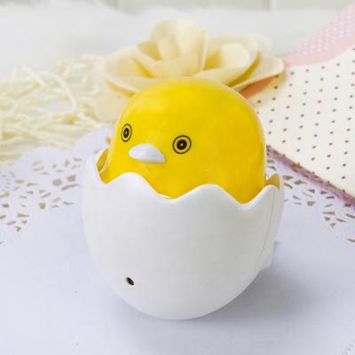 China New Eco-friendly Intelligent Light Controlled Induction Cute Yellow LED Chick Egg Lamp for sale