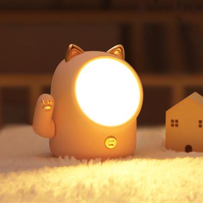 China Factory Modern Brand New 2021 Cute Lucky Cat Mini Led Night Light For Baby for sale