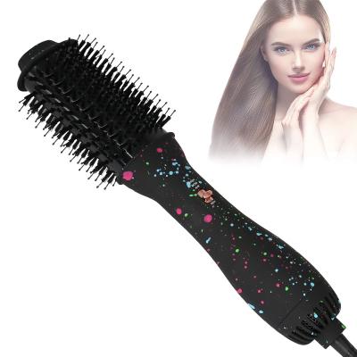 China Hot 3 in1 RV One Step Hair Dryer Volumizer Airbrush Styling Brush Styler Ion Blow Dryer Hair Straightener Negative For All Hair for sale