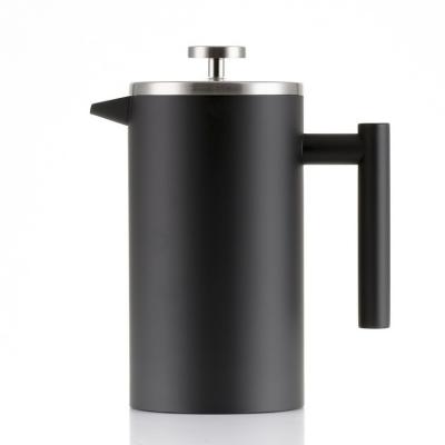 China Sustainable Double Wall Stainless Steel Tea Maker Coffee Plunger /French Coffee Press for sale