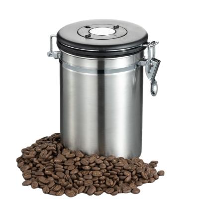 China Dia12cm Sustainable Airtight Coffee Canister - Stainless Steel Coffee Storage Canister for sale