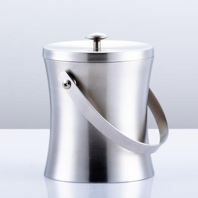 China Sustainable Size Form Double Wall Insulated Stainless Steel Ice Bucket for sale