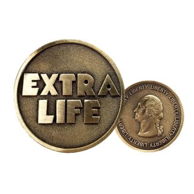 China Africa Loan's Extra Life Quarter Coin Cosplay Prop Commenorative Coin Halloween Gift for sale