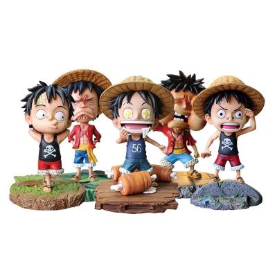 China Collectible Model Toy Monkey D. Luffy 15CM PVC Cartoon Figure Statue Decorations for sale