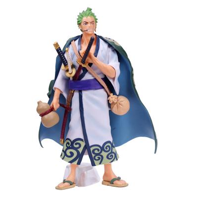 China Action Number Toy Kid Gift Cartoon Toy One Piece Figure Roronoa Zoro Kimono PVC Model for sale