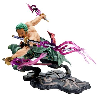 China Cartoon Toy 18cm Anime Roronoa Zoro Figure PVC One Piece Action Figure Toys Gift For Children for sale