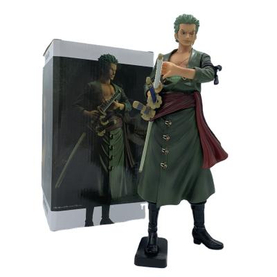 China Cartoon Toy One Piece Ronoa Zoro PVC Action Figure Collection Figure Standing Model Gift Large for sale